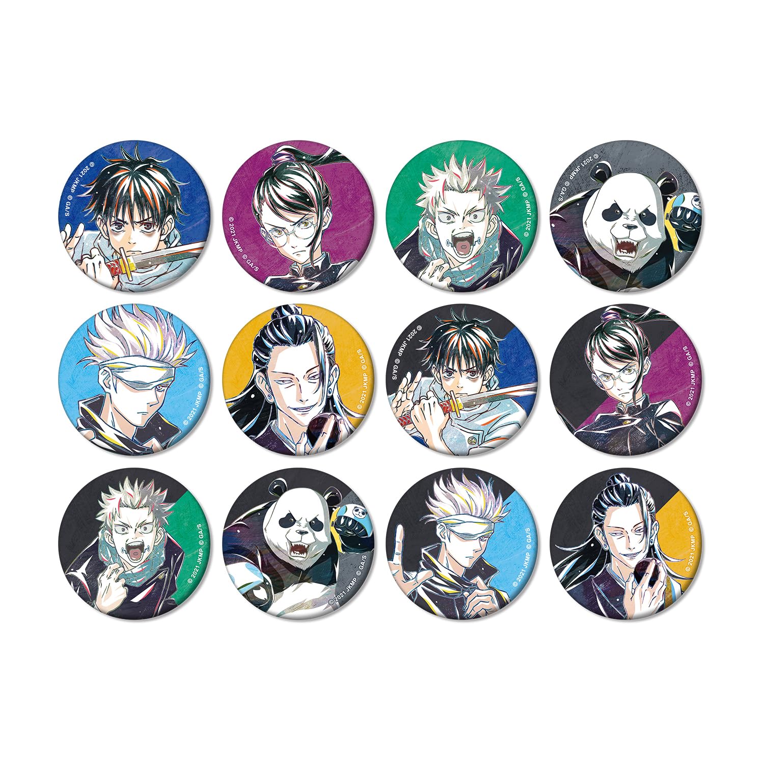 

Kaisen 0 Коллекционный матовый значок Ani Art 2-е издание КОРОБКА из 12 штук «Дзюдзюцу Фильм»