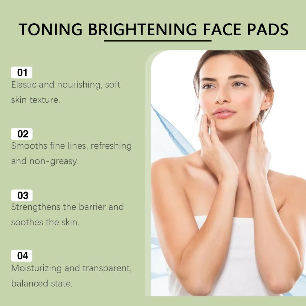 Centella Asiatica Moisturizing Cotton Pads Reduce Dullness Brighten Fade Fine Line Soothing Nicotinamide Facial Care Pads