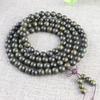 Golden Sandalwood Buddhist Prayer Beads Bracelet - 108 Beads, Wooden Wenwan Ornaments for Men, Women, Couples