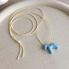 Colorful 3D Little Horse Pendant Necklace - Cute Summer Choker & Versatile Sweater Chain