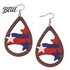 Stars Stripes Earrings 1 Pair Hollow Drop for Women Fourth