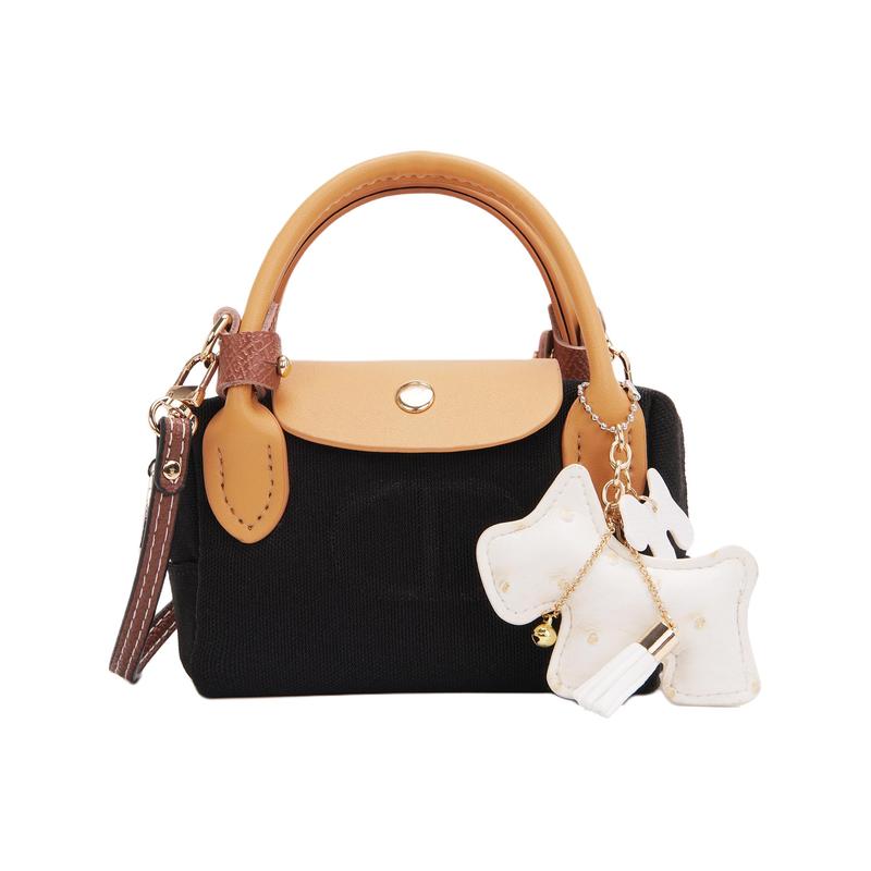 

DIOR Bag [Customized Cosmetic Bag] Cowboy Puppy, Rampage Lolita, Atmosphere, Dating, Girls, Daily Versatility, Portable, Black Canvas, Crossbody чорний