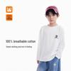 Boys' Letter Print Long Sleeve Pure Cotton T-Shirt