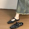 Sheepskin version~ Baotou half slippers women's gentle lazy one-pedal flat shoes