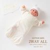 de Toy Pattern Smooth All Snap Newborn Baby Cotton Made in Japan for Autumn and [Cream Coco] Two-Way [Crotch Replacement/2way] 100% 50-70cm [Material