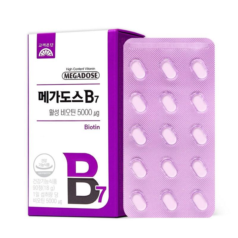 Megadose B7 Activated Biotin, 90 Tablets, 1 Piece