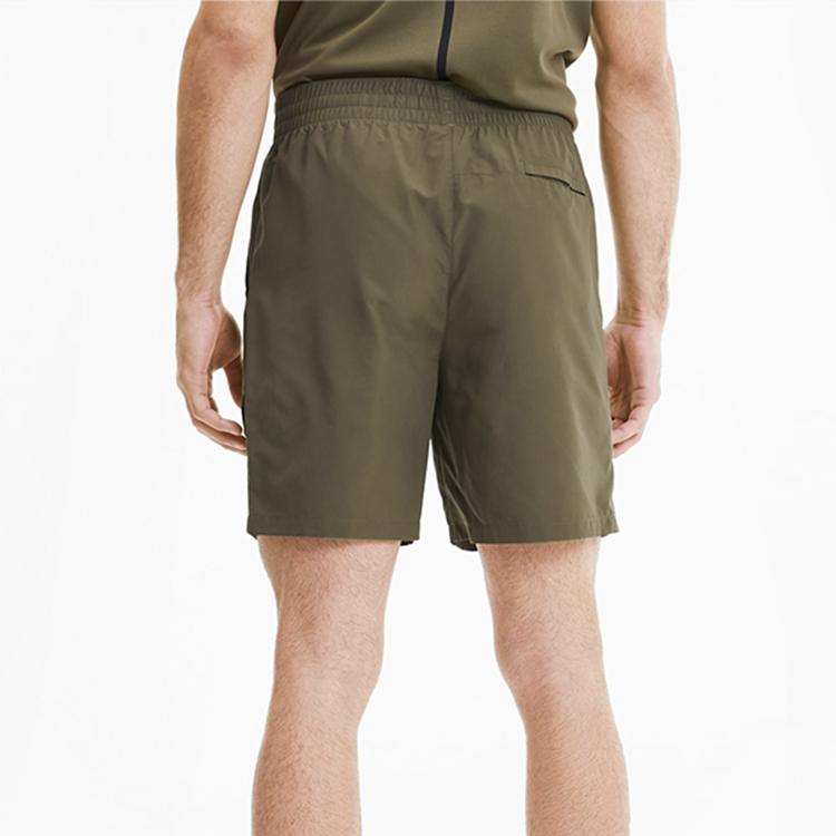 Puma X First Mile Camo Running Shorts Men Bottoms Brown-Olive 519027-02