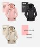 Windproof Outdoor Jacket Set: Couples' 3-in-1 with Detachable Fleece for Men & Women, Ideal for Autumn & Winter