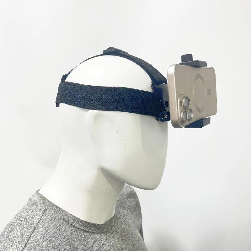 Headband Cellphone Mounting Video Live Streaming Video Clip Headband Buckle Headband Fixed Shooting Mobile Phone Bracket For DJI