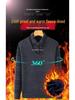 Men's Mid-Age & Senior Plus Velvet Thick Sweater - New Faux Two-Piece Winter Top