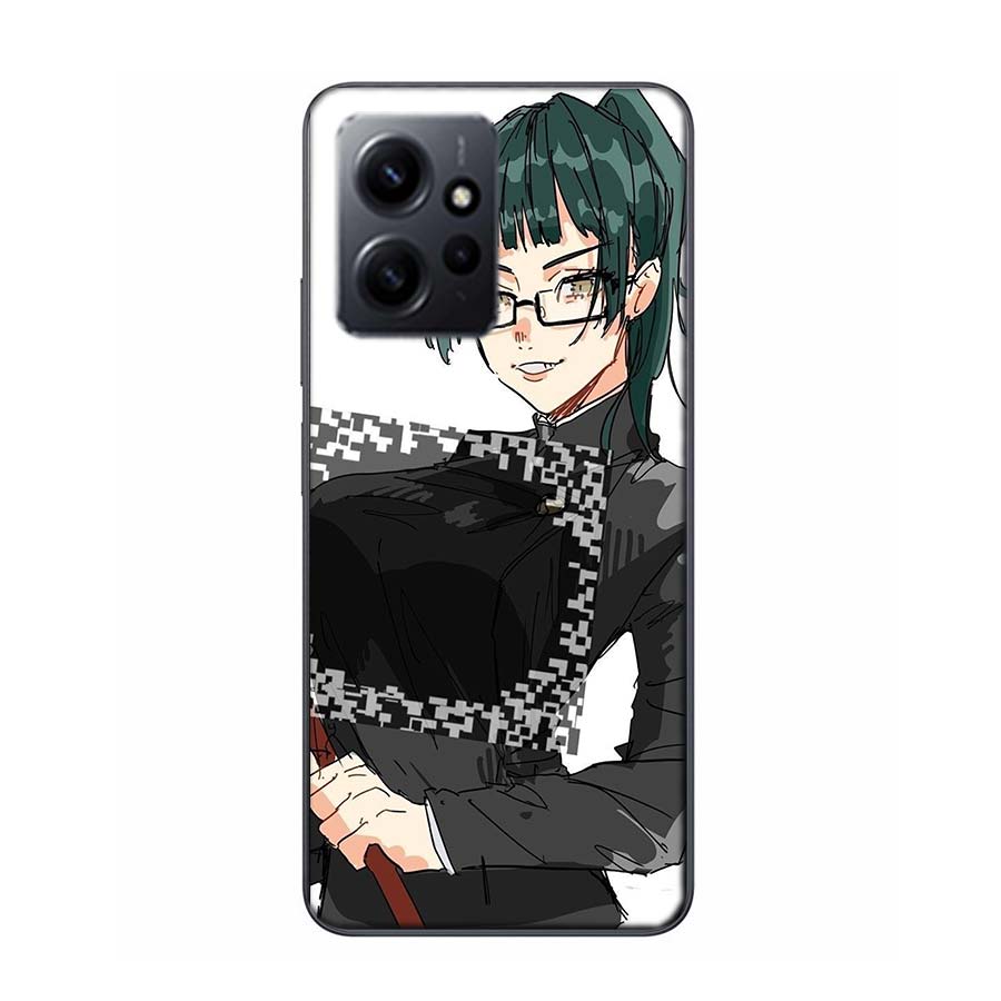Maki Zenin Jujutsu Kaisen Phone Case For Redmi Note 14 15 Pro 5G 13 12 Pro Plus 11 11T 11E 11S 10 Pro 10S 9 9S Cover Cell Clear