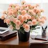 Artificial Flowers Rose Carnation Festival Wreath Accessory Outdoor Garden Courtyard Home Vase Dining Table Bonsai Wedding Decor