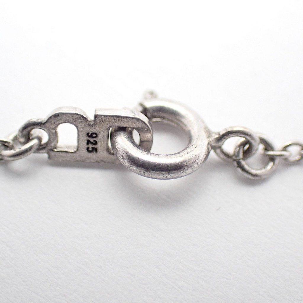 Used JUSTIN DAVIS DREAM TIME Crown Initial M Necklace Silver 925 [Ioki Pawnshop]
