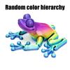 1 Piece Kitchen Home Decoration 3D Printing Simulation Frog Ornament Joint Movable Creative Model Funny Animal Desk Toys