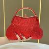 2025 New Fashion Luxury Fine Diamond Inlay Evening Clutch Bag Women Brand High End Rhinestone Handbag Wedding Party Shoulder Bag