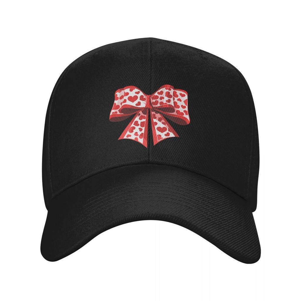 Valentine Heart Print Baseball Cap Unisex Adjustable Cotton Casual Outdoor Sun Protection Cap