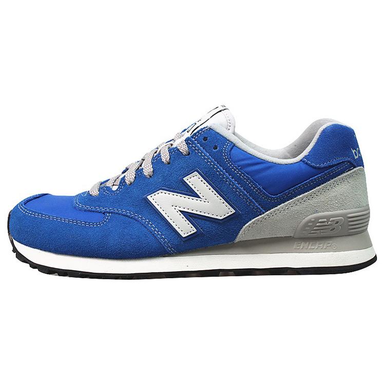 

New Balance NB 574 Cushioned Slip Resistant Abrasion Resistant Breathable Low Top Casual Running Shoes Unisex Aqua Blue 36