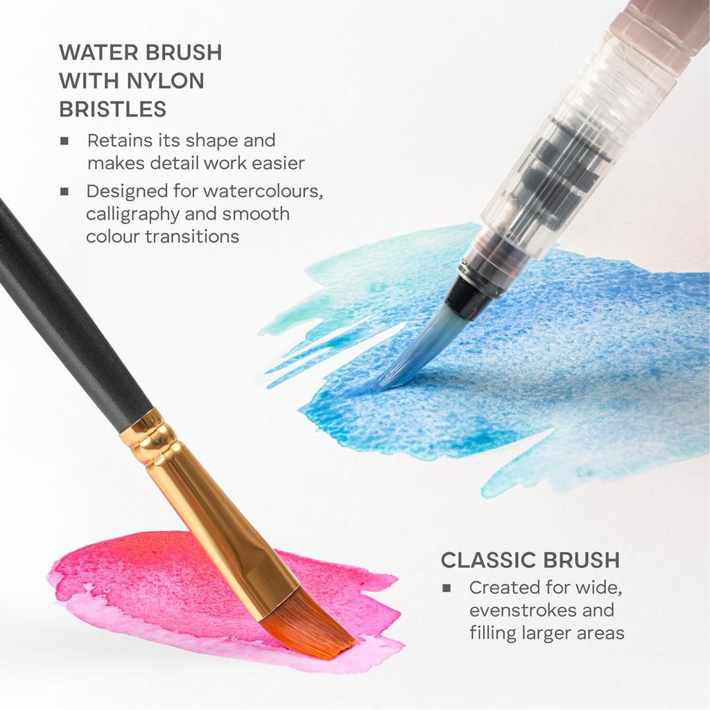 Aquarelle Peintures à l'aquarelle Ensemble de 128 couleurs Peintures en cubes