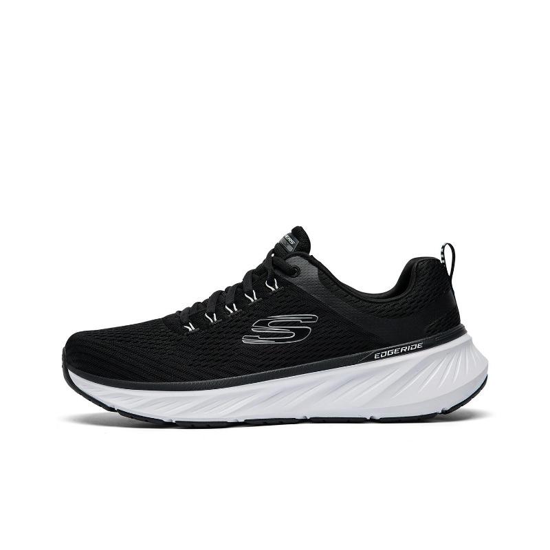 Skechers Edgeride Men Versatile Comfort Mesh Wear Resistant Breathable Low Top Casual Shoes Black White 232843-BKW 41