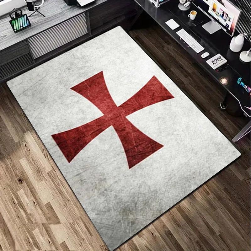 Knights Templar Rug - home decoration Carpet For Living Room Bedroom Flooring Computer Chair Area Rug