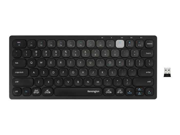 Clavier Mini Sans Fil - KENSINGTON - K75502FR - AZERTY - Bluetooth 3.0/5.0 - Multi-appareils