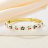 Hawaiian Enamel Vintage Cloisonne Bangle Traditional Chinese Chinese Flower Bangle Classic Ethnic Women's Hand Bracelet Ladies