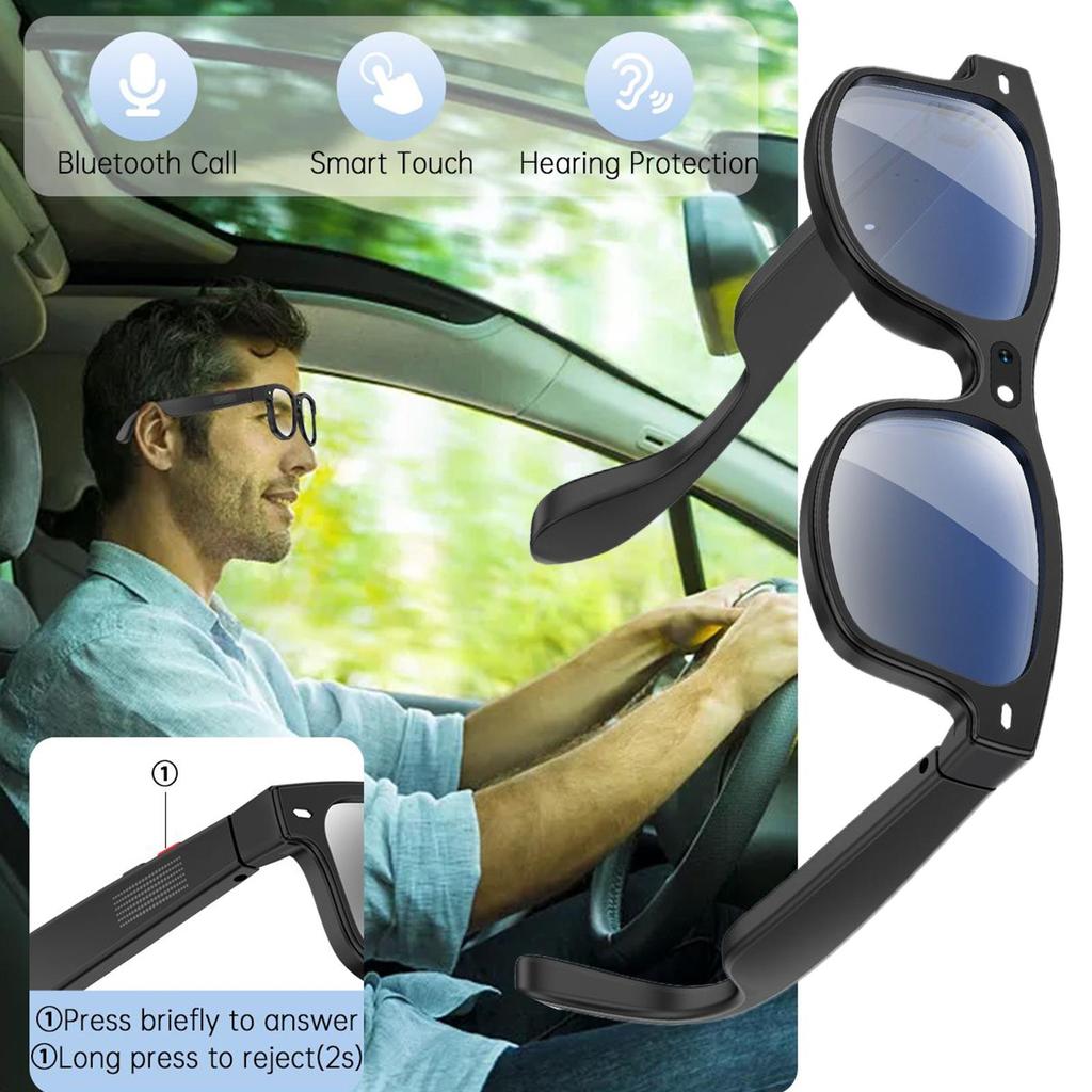 Camera Glasses Voice Control Translation Sunglasses Smart AI Glasses For Family Friend Men Work Home Indoor Outdoor School