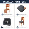 Polar Fleece Chair Covers Stretch Anti-dirty Seat Cover Removable Dining Room Upholstered Chairs Slipcovers Furniture Protector