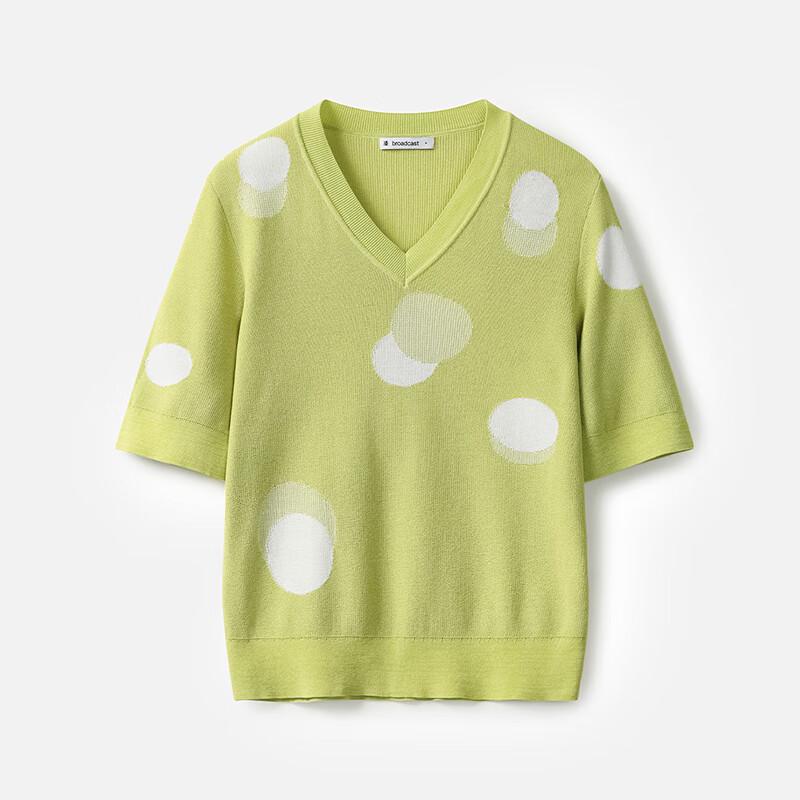 Women's V-Neck Short Sleeve Knit Top