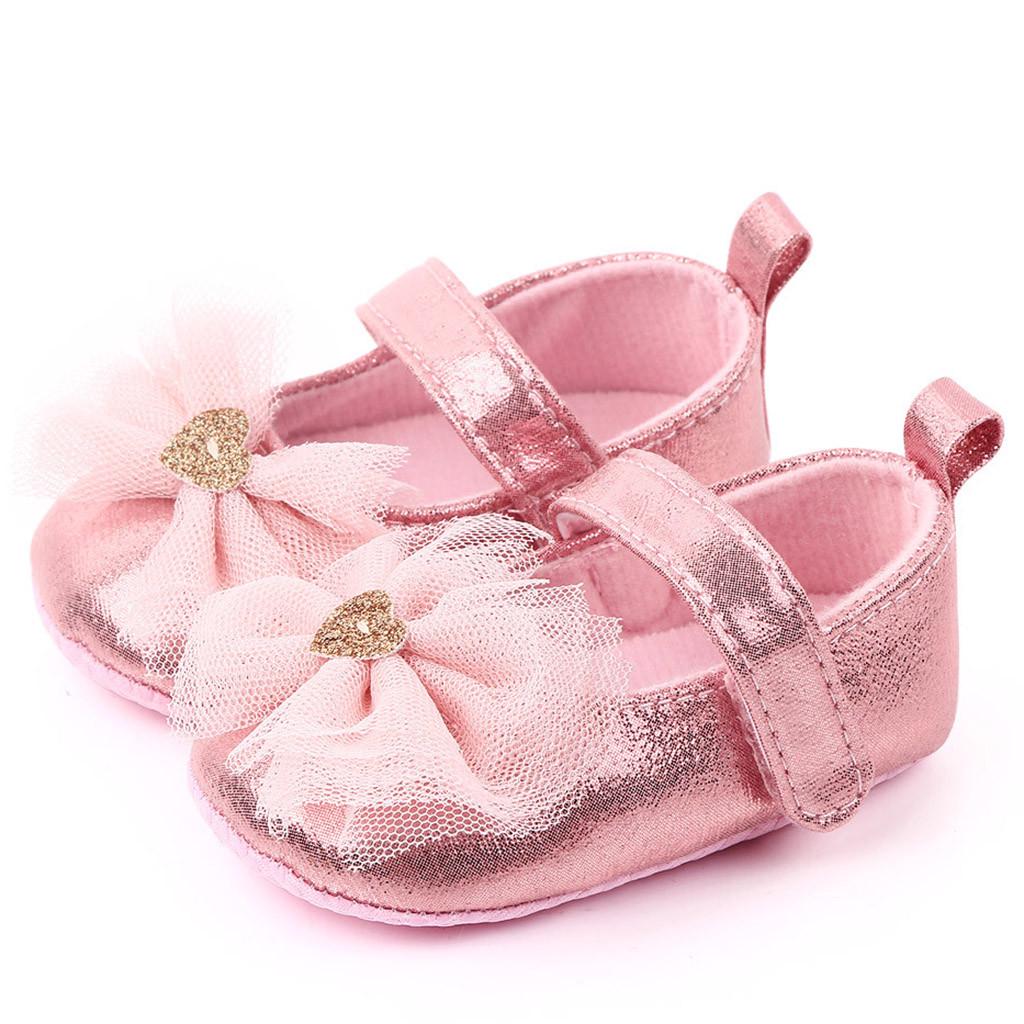 

Shoes Comfortable Butterfly-knot Fashion First Walkers Kid Shoes 13 розовый
