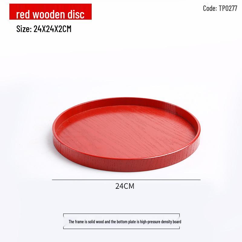 Handcrafted Japanese Orchid Rectangular Wooden Tea Tray with Custom Logo for Hotels and Restaurants