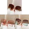 Fashion Round Frame Sunglasses With Uv400 Protection For Summer Outings