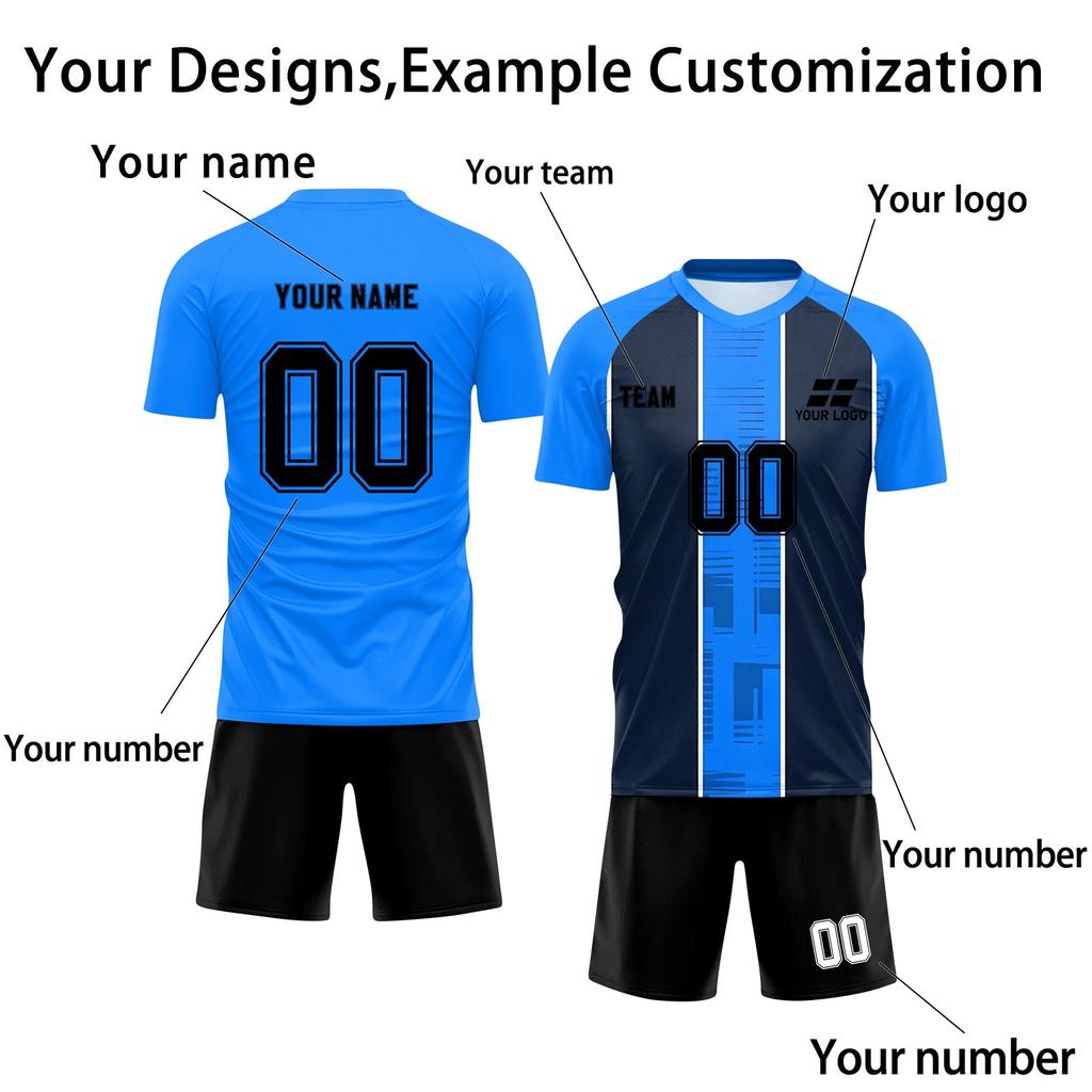Personalised Shirts Kit Mens Girls With Name Number Custom Football Jerseys For Boys Training Suit