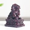 Resin Filled Natural Quartz Lion Figurine With Elegant Home Decor Gift For Adults