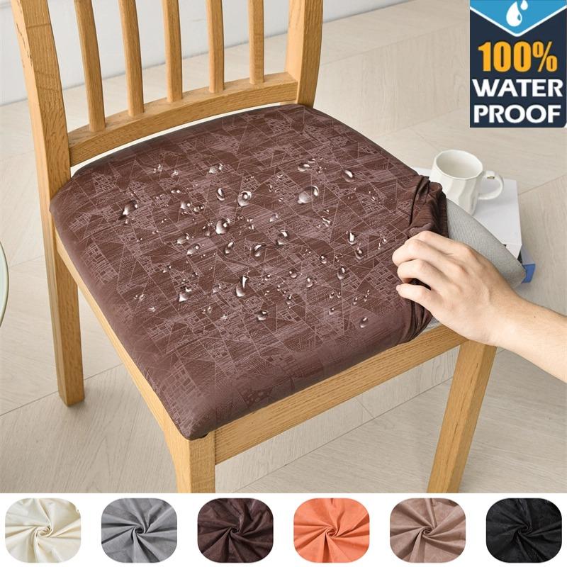 1/2/4/6 buc Husă PU Impermeabilă pentru Scaun, Husă Slip pentru Scaun de Bucătărie/Sală de Mese, Husă Elastică Stretch pentru Pernă de Scaun, pentru Hotel