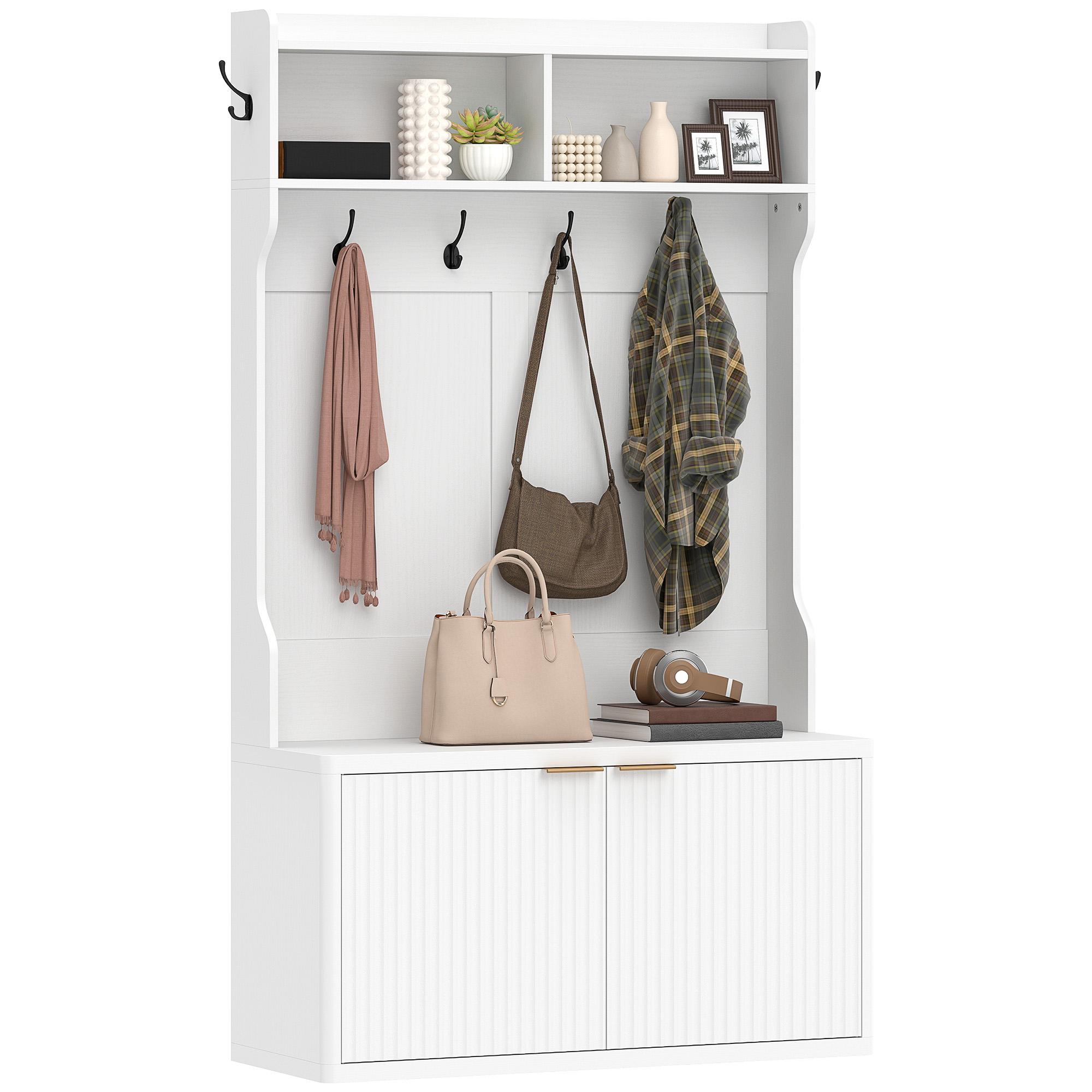 Coat Rack Shoe Cabinet 4 in