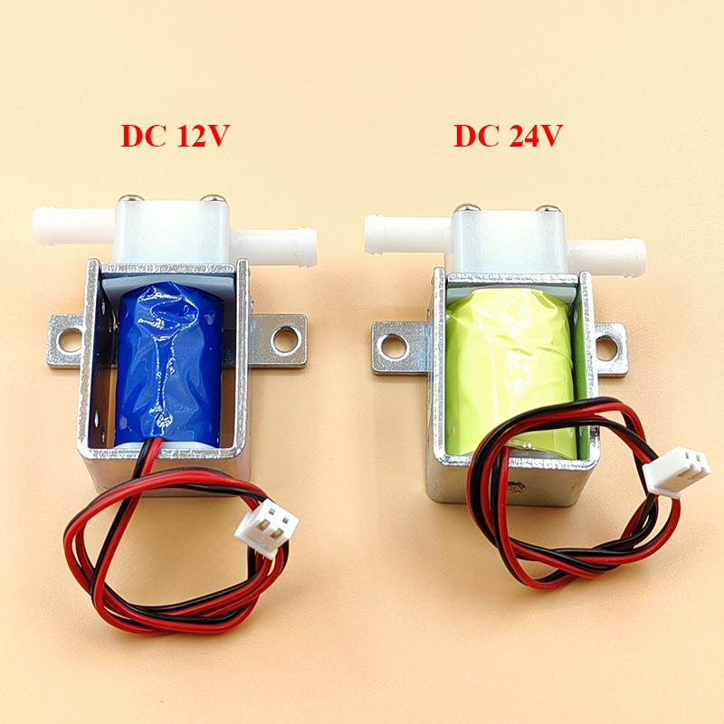 1pc 2-Position 2-Way Normally Closed Mini Electric Solenoid Valve DC6V-12V/24V for Water/Air On/Off Flow Control