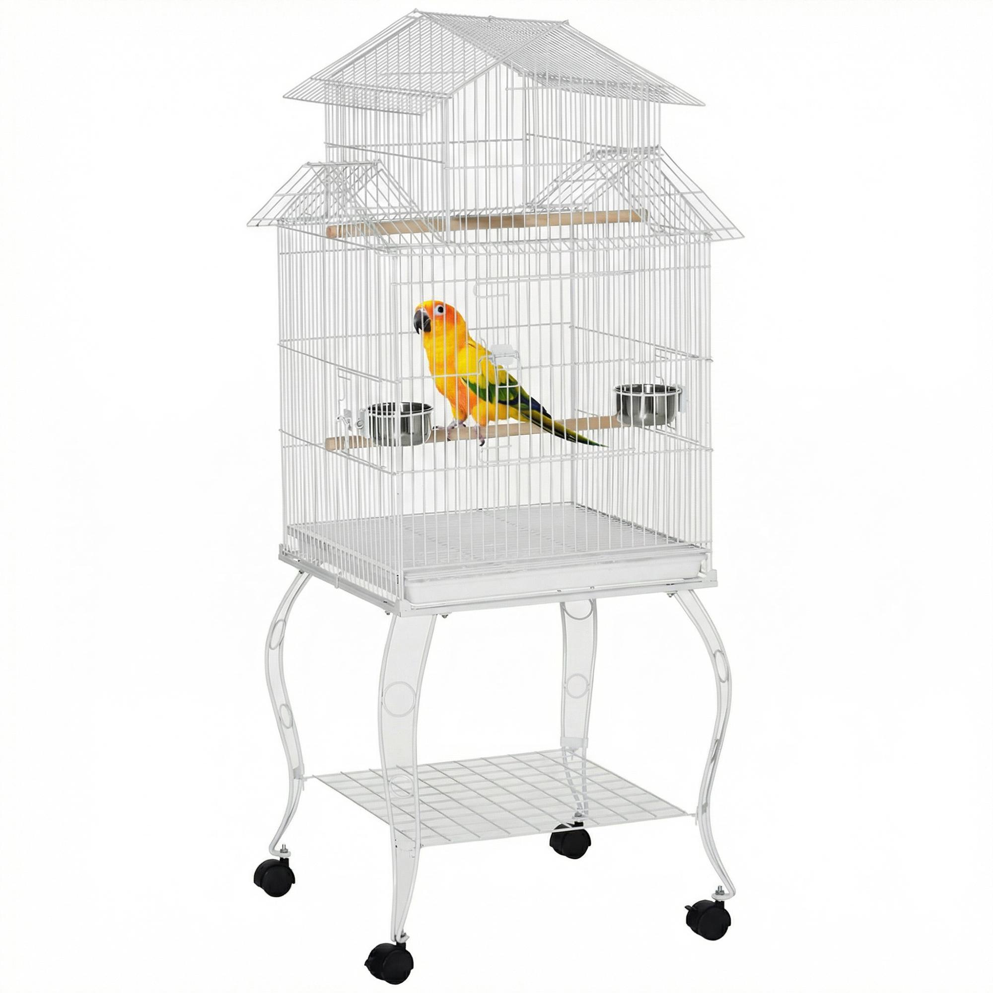 Bird Cage with Wheels Large Cage