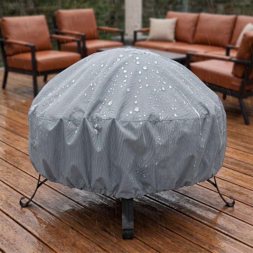Dustproof Outdoor Stove Protector 210/420D Stove Cover Chiminea Cover Stove Dust Cover  Garden