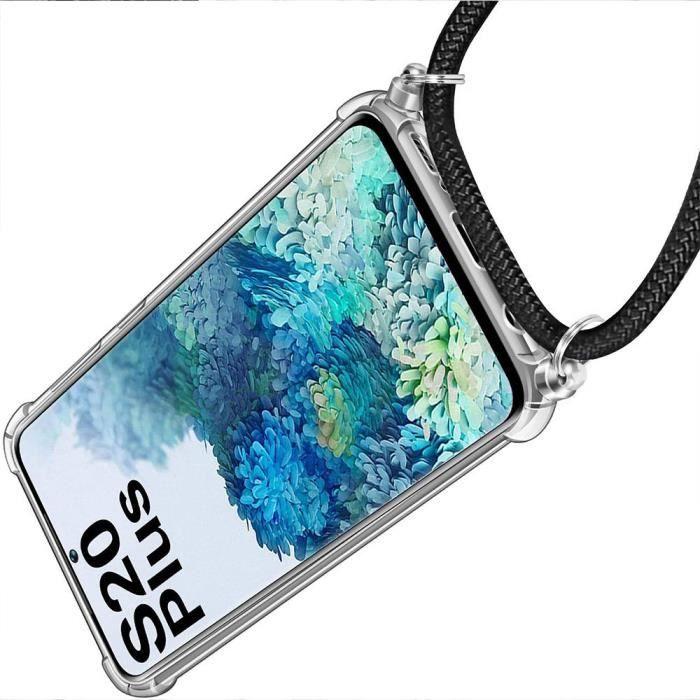 Coque avec Collier Cordon - Samsung - S20 Plus - Souple - Anti-Rayure - Vert Nuit