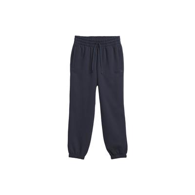 adidas Originals Clover X Pharrell Williams Solid Color Joggers with Mini Logo Tape Unisex Bottoms Night-Sky-Grey HS4845