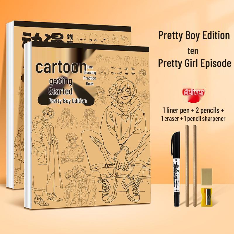 Manga Beginners' Tracing Book: Cute Anime Girls & Chibi Characters