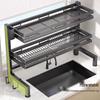 Adjustable Stainless Steel Over-Sink Dish Drying Rack