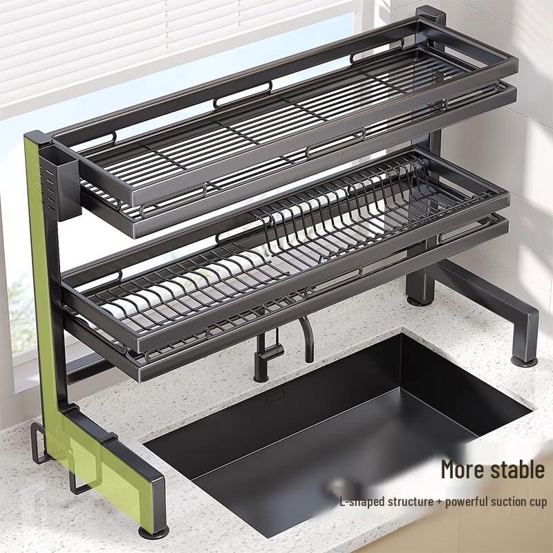 Adjustable Stainless Steel Over-Sink Dish Drying Rack