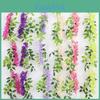 Wisteria Artificial Flowers For Garden Decor With Durable Plastic Vine For Indoor And Outdoor Use