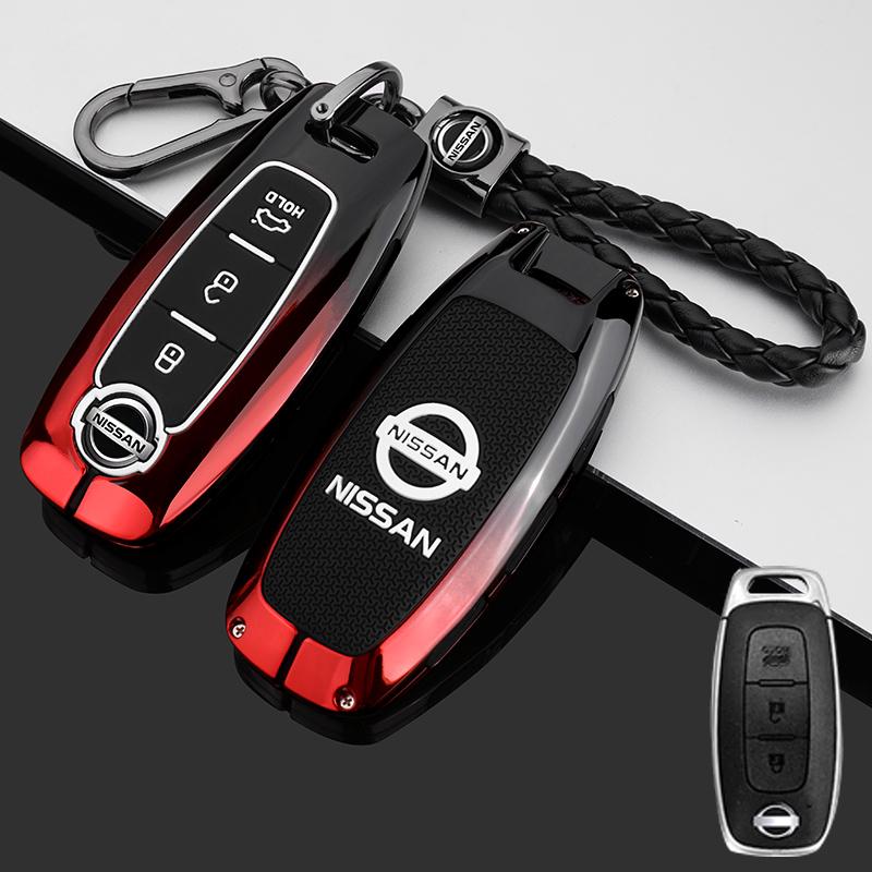 Für Nissan X-trail T33 Kicks Qashqai J12 Juke Teana Altima Ariya 2023 2024 3 4 Tasten Auto Schlüsselhülle Abdeckung Halter Fob Tasche