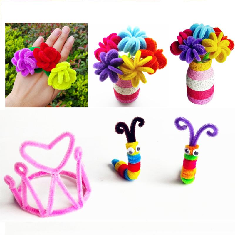 DIY Handicraft Materials Plush Stick / Pompoms / Wiggle Eyes Color Household Handicrafts Supplies Handmade Accessories TMZ