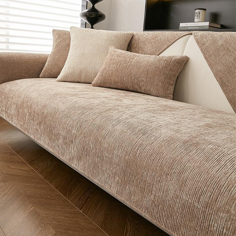 Breathable Cotton-Blend Sofa Cover, Classic Couch Cover And Stretchy Sofa Slipcover For Comfortable Seating
