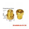 Pack of 10pcs 6mm 5mm Thread Motorcycle Main Jet M6 M5 Kit for DellOrto BGM Motoforce Carburetor Injector Nozzle Size 50-200