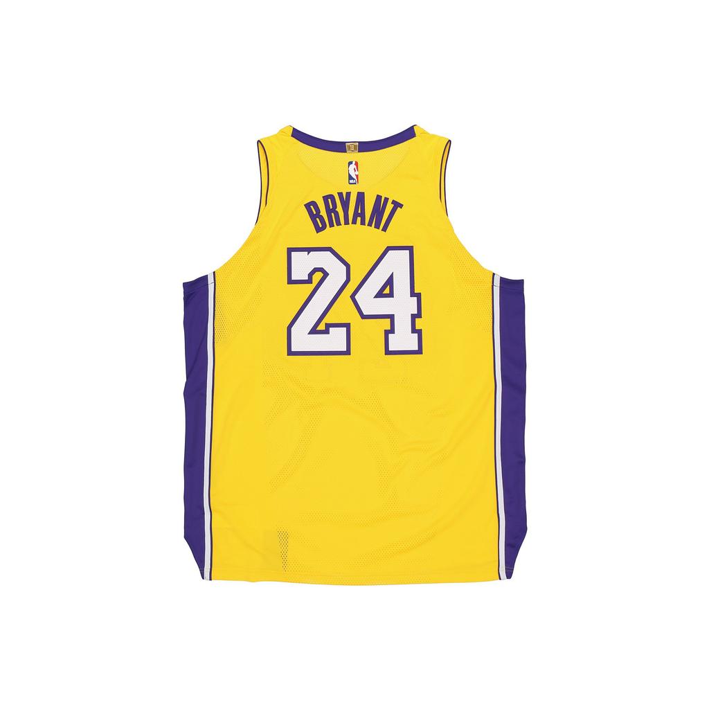 Nike Icon Edition Authentic NBA Jersey, Lakers Kobe #24 Men Tops Yellow AQ2107-728